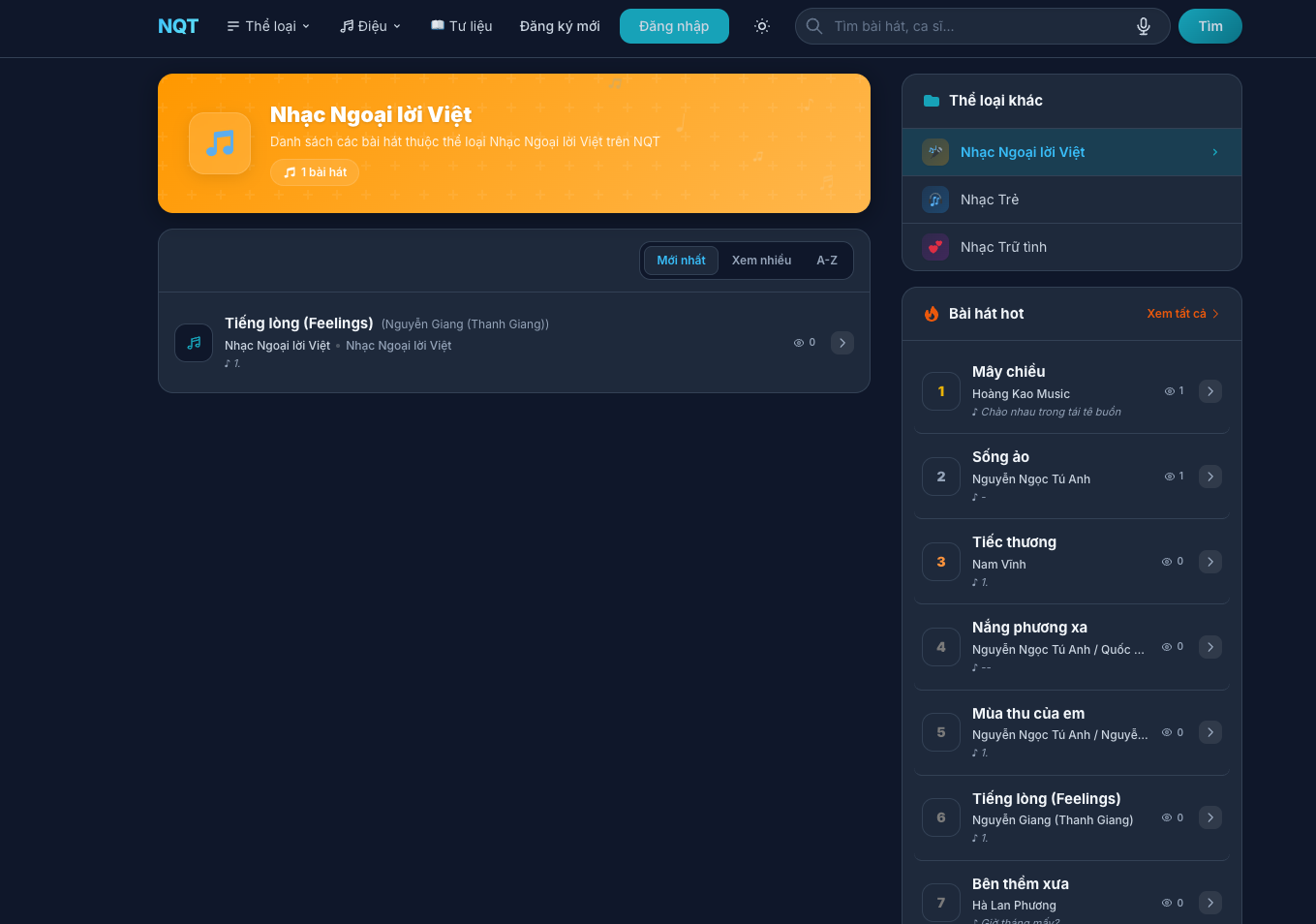 Theme WordPress Hợp Âm Việt - Website Hợp Âm Guitar Chuẩn SEO | NQT Dev - ảnh 3